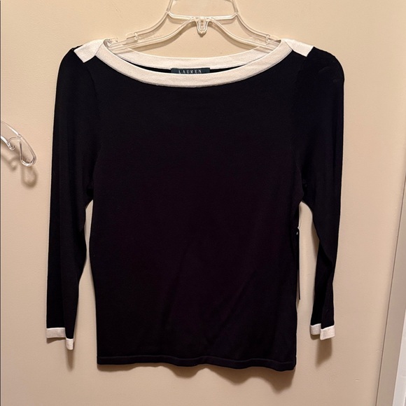 Lauren Ralph Lauren Tops - Lauren Ralph Lauren Black Top with White Trim